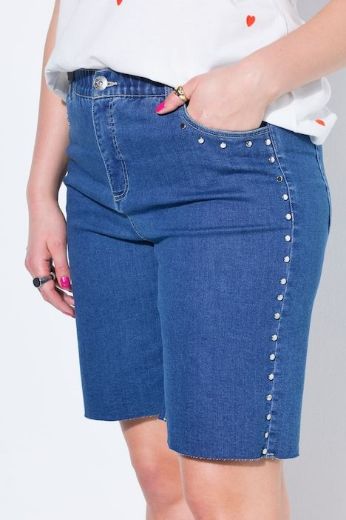 Moda za polnejše Hlače traper kratkih nogavica plus velikost, xxl, Ulla Popken in Johann Popken (JP1880)