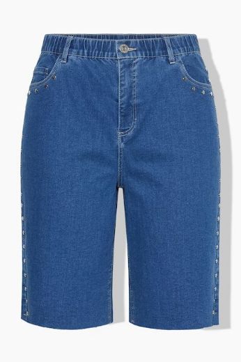 Moda za polnejše Hlače traper kratkih nogavica plus velikost, xxl, Ulla Popken in Johann Popken (JP1880)