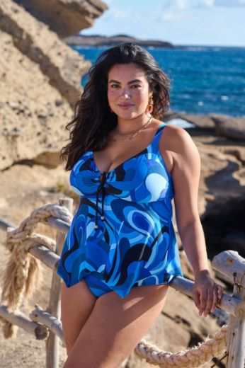 Moda za polnejše Kupaći kostim tankini plus velikost, xxl, Ulla Popken in Johann Popken (JP1880)