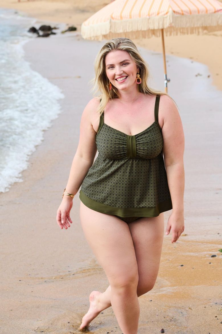 Moda za polnejše Kupaći kostim tankini mekanih košarica plus velikost, xxl, Ulla Popken in Johann Popken (JP1880)