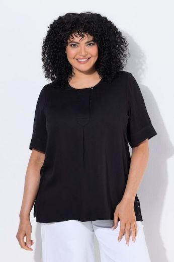 Moda za polnejše Bluza kratkih rukava s okruglim izrezom plus velikost, xxl, Ulla Popken in Johann Popken (JP1880)