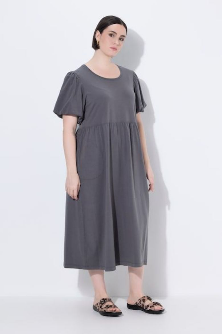 Moda za polnejše Haljina maxi kratkih rukava plus velikost, xxl, Ulla Popken in Johann Popken (JP1880)
