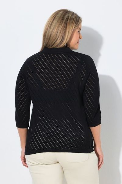 Slika Pulover 3/4 rukava s polo kragnom