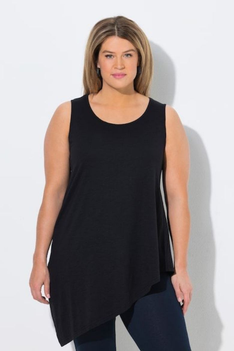 Moda za polnejše Majica bez rukava A kroja plus velikost, xxl, Ulla Popken in Johann Popken (JP1880)