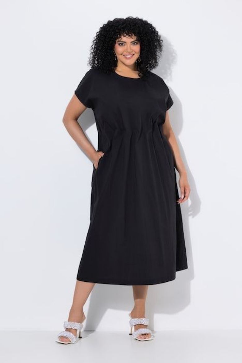 Moda za polnejše Haljina maxi kratkih rukava plus velikost, xxl, Ulla Popken in Johann Popken (JP1880)