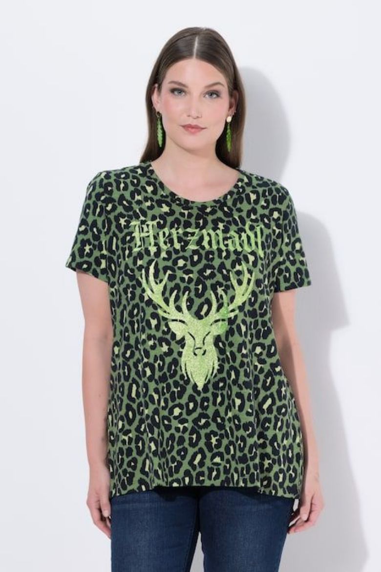 Moda za polnejše Majica kratkih rukava plus velikost, xxl, Ulla Popken in Johann Popken (JP1880)