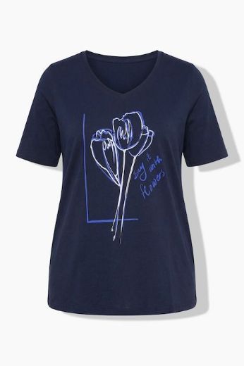 Moda za polnejše Majica kratkih rukava plus velikost, xxl, Ulla Popken in Johann Popken (JP1880)