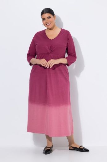 Moda za polnejše Haljina maxi 3/4 rukava plus velikost, xxl, Ulla Popken in Johann Popken (JP1880)