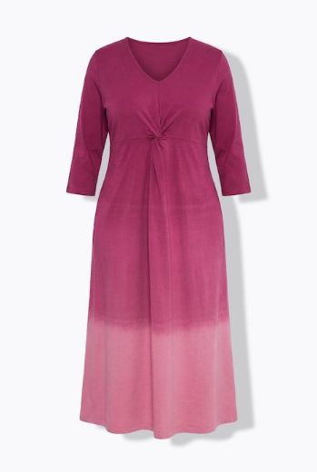 Moda za polnejše Haljina maxi 3/4 rukava plus velikost, xxl, Ulla Popken in Johann Popken (JP1880)