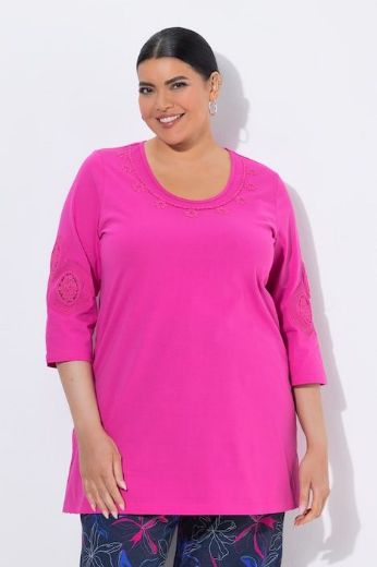 Moda za polnejše Majica 3/4 rukava plus velikost, xxl, Ulla Popken in Johann Popken (JP1880)