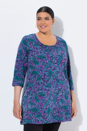 Moda za polnejše Majica 3/4 rukava dužeg kroja plus velikost, xxl, Ulla Popken in Johann Popken (JP1880)