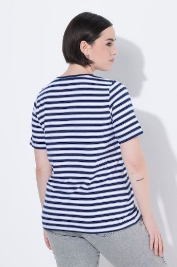 Moda za polnejše Majica kratkih rukava V ovratnika plus velikost, xxl, Ulla Popken in Johann Popken (JP1880)