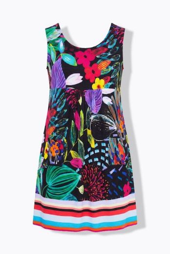 Moda za polnejše Haljina midi bez rukava plus velikost, xxl, Ulla Popken in Johann Popken (JP1880)