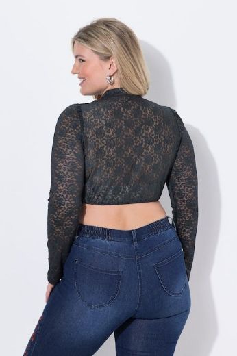 Moda za polnejše Bluza dugih rukava kraćeg kroja plus velikost, xxl, Ulla Popken in Johann Popken (JP1880)