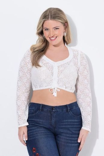 Moda za polnejše Bluza dugih rukava kraćeg kroja plus velikost, xxl, Ulla Popken in Johann Popken (JP1880)