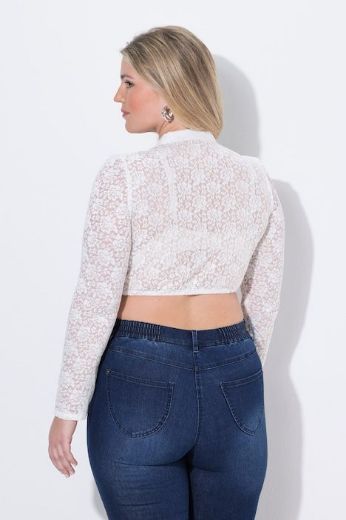 Moda za polnejše Bluza dugih rukava kraćeg kroja plus velikost, xxl, Ulla Popken in Johann Popken (JP1880)