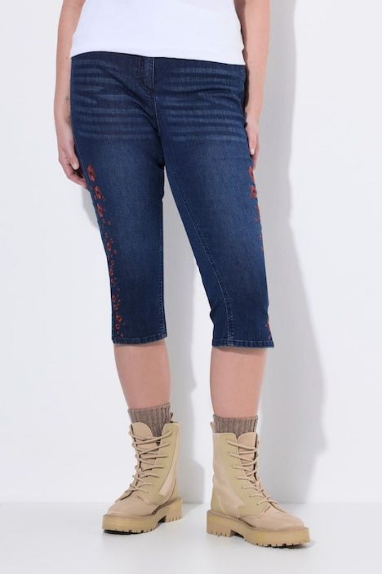 Moda za polnejše Traperice capri plus velikost, xxl, Ulla Popken in Johann Popken (JP1880)
