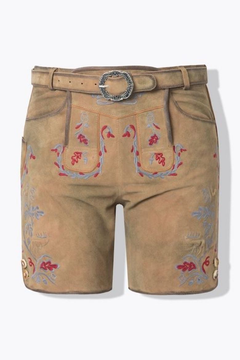 Moda za polnejše Hlače kožne kratkih nogavica plus velikost, xxl, Ulla Popken in Johann Popken (JP1880)