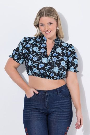 Moda za polnejše Bluza kratkih rukava kraćeg kroja plus velikost, xxl, Ulla Popken in Johann Popken (JP1880)