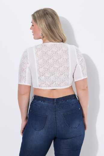 Moda za polnejše Bluza kratkih rukava kraćeg kroja plus velikost, xxl, Ulla Popken in Johann Popken (JP1880)