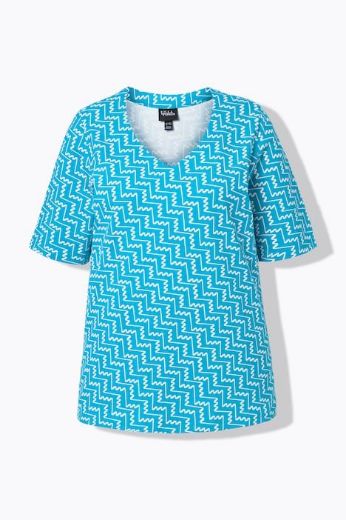 Moda za polnejše Majica kratkih rukava V ovratnika plus velikost, xxl, Ulla Popken in Johann Popken (JP1880)