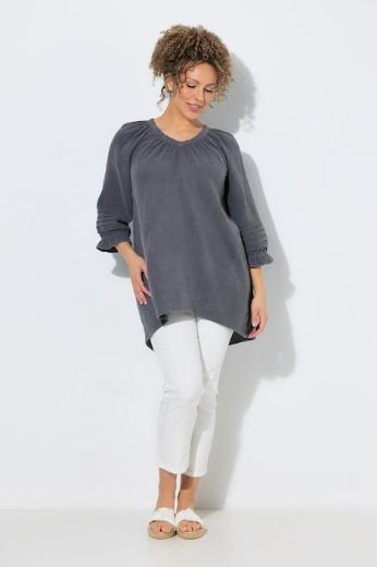 Moda za polnejše Bluza 3/4 rukava A kroja plus velikost, xxl, Ulla Popken in Johann Popken (JP1880)