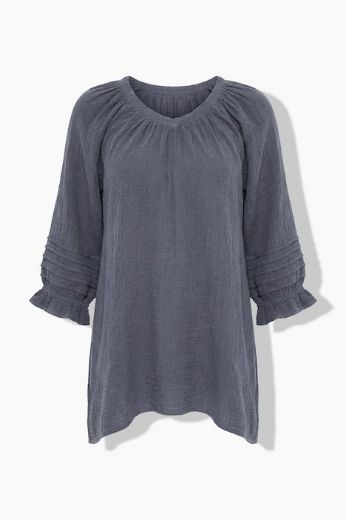 Moda za polnejše Bluza 3/4 rukava A kroja plus velikost, xxl, Ulla Popken in Johann Popken (JP1880)