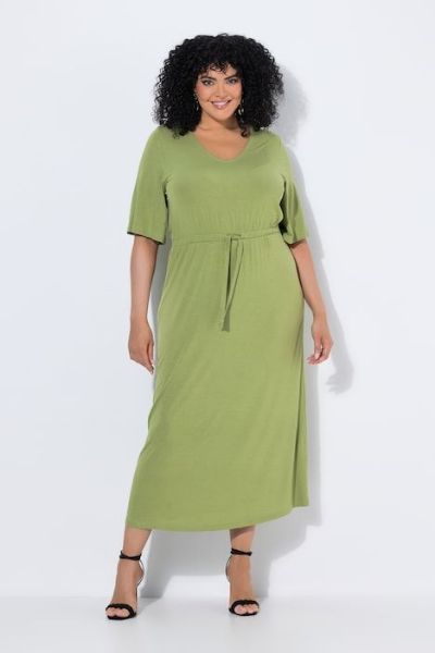 Slika Haljina maxi kratkih rukava A kroja