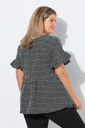 Moda za polnejše Bluza kratkih rukava A kroja plus velikost, xxl, Ulla Popken in Johann Popken (JP1880)