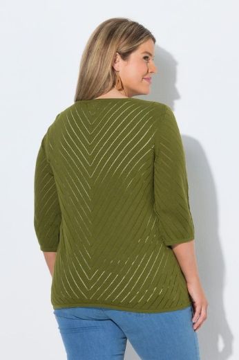 Moda za polnejše Kardigan 3/4 rukava plus velikost, xxl, Ulla Popken in Johann Popken (JP1880)
