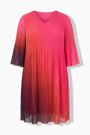 Moda za polnejše Haljina midi 3/4 rukava A kroja plus velikost, xxl, Ulla Popken in Johann Popken (JP1880)
