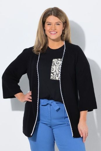 Moda za polnejše Kardigan 3/4 rukava plus velikost, xxl, Ulla Popken in Johann Popken (JP1880)
