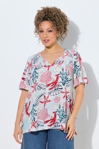 Moda za polnejše Bluza kratkih rukava plus velikost, xxl, Ulla Popken in Johann Popken (JP1880)