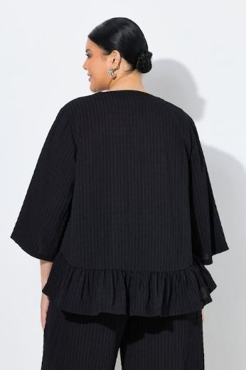 Moda za polnejše Bluza 3/4 rukava na volane plus velikost, xxl, Ulla Popken in Johann Popken (JP1880)