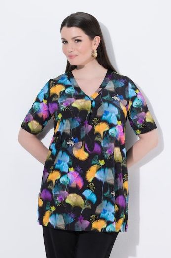 Moda za polnejše Majica kratkih rukava V ovratnika plus velikost, xxl, Ulla Popken in Johann Popken (JP1880)
