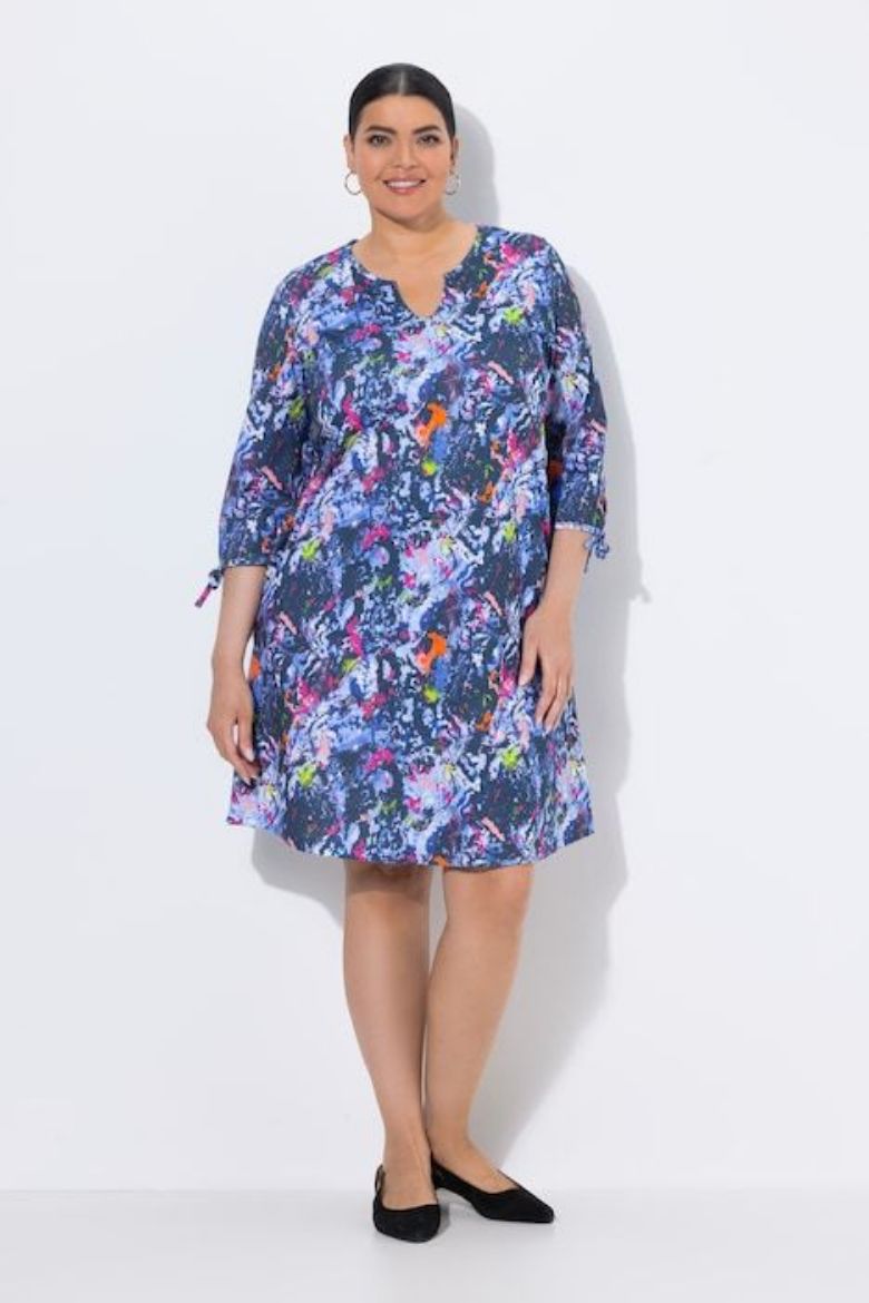 Moda za polnejše Haljina 3/4 rukava A kroja plus velikost, xxl, Ulla Popken in Johann Popken (JP1880)
