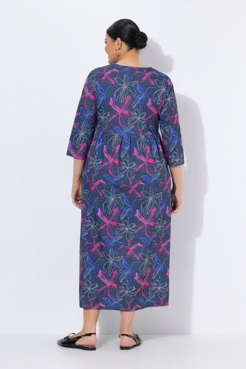Moda za polnejše Haljina maxi 3/4 rukava plus velikost, xxl, Ulla Popken in Johann Popken (JP1880)