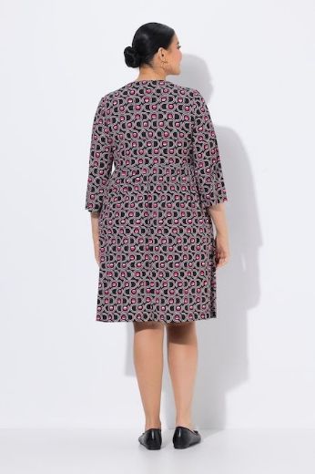 Moda za polnejše Haljina midi 3/4 rukava plus velikost, xxl, Ulla Popken in Johann Popken (JP1880)
