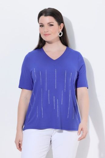 Moda za polnejše Majica kratkih rukava V ovratnika plus velikost, xxl, Ulla Popken in Johann Popken (JP1880)