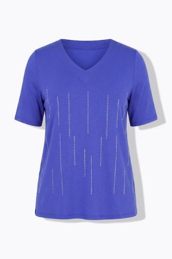 Moda za polnejše Majica kratkih rukava V ovratnika plus velikost, xxl, Ulla Popken in Johann Popken (JP1880)