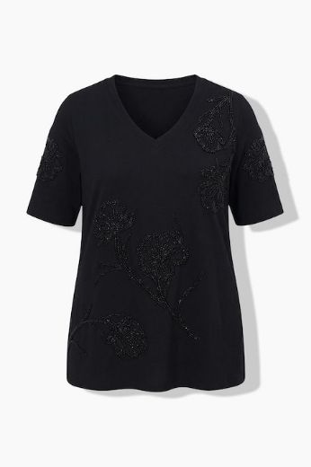 Moda za polnejše Majica kratkih rukava V ovratnika plus velikost, xxl, Ulla Popken in Johann Popken (JP1880)
