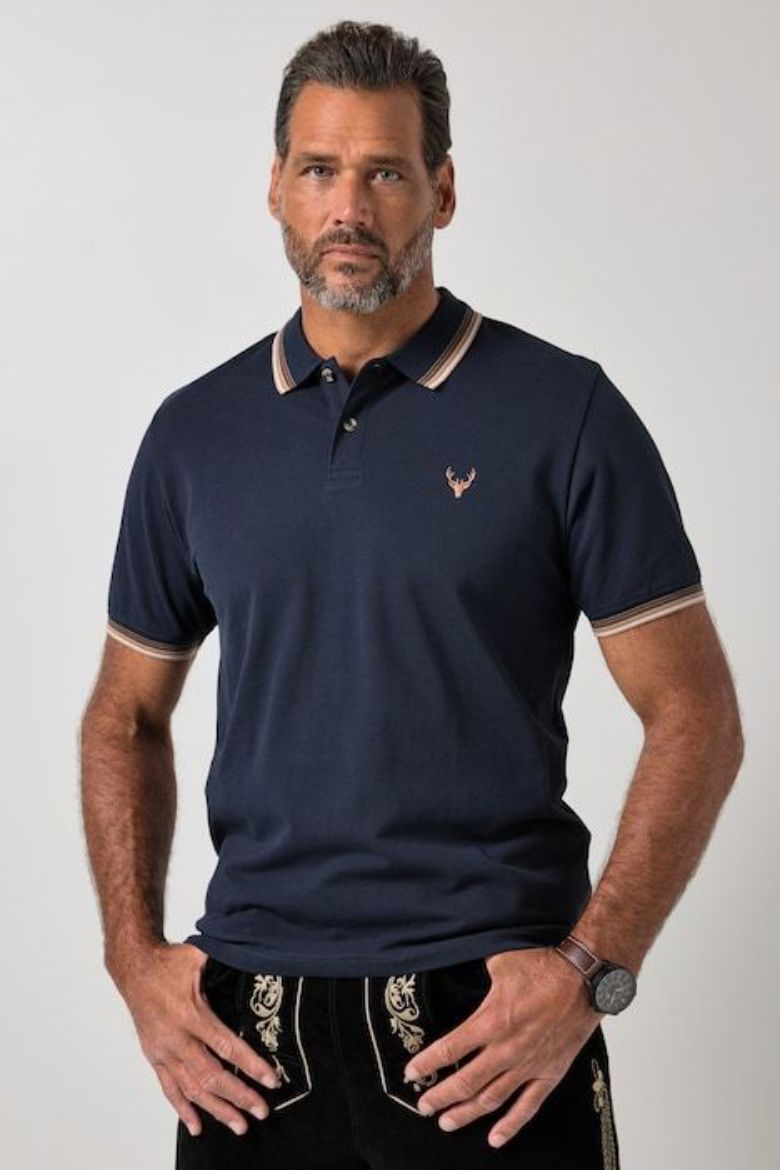 Moda za polnejše Majica polo kratkih rukava plus velikost, xxl, Ulla Popken in Johann Popken (JP1880)