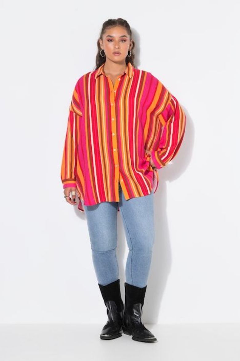 Moda za polnejše Bluza dugih rukava šireg kroja plus velikost, xxl, Ulla Popken in Johann Popken (JP1880)