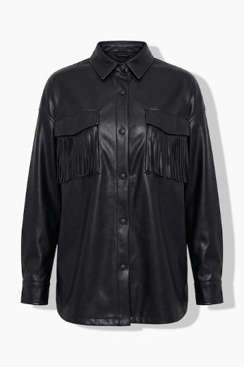 Moda za polnejše Košulja dugih rukava od umjetne kože plus velikost, xxl, Ulla Popken in Johann Popken (JP1880)
