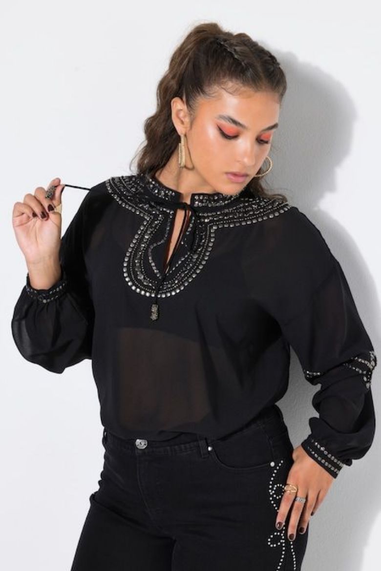 Moda za polnejše Bluza dugih rukava plus velikost, xxl, Ulla Popken in Johann Popken (JP1880)