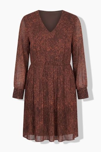 Moda za polnejše Haljina midi dugih rukava plus velikost, xxl, Ulla Popken in Johann Popken (JP1880)