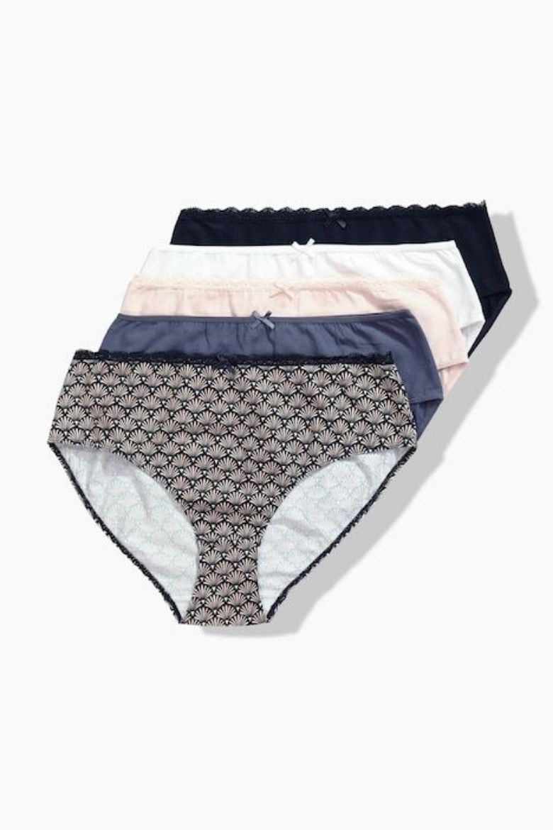 Moda za polnejše Gaćice midi 5 komada plus velikost, xxl, Ulla Popken in Johann Popken (JP1880)