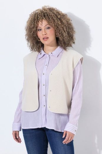 Moda za polnejše Prsluk plišani plus velikost, xxl, Ulla Popken in Johann Popken (JP1880)