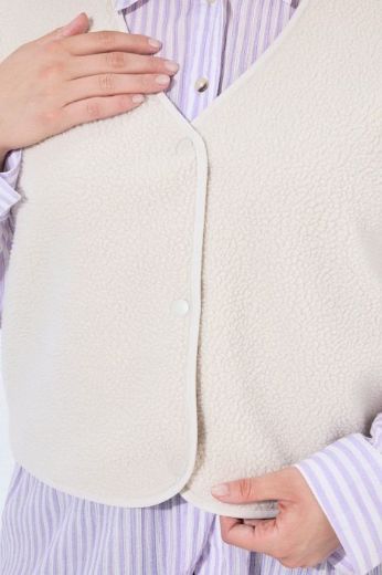 Moda za polnejše Prsluk plišani plus velikost, xxl, Ulla Popken in Johann Popken (JP1880)
