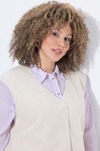 Moda za polnejše Prsluk plišani plus velikost, xxl, Ulla Popken in Johann Popken (JP1880)